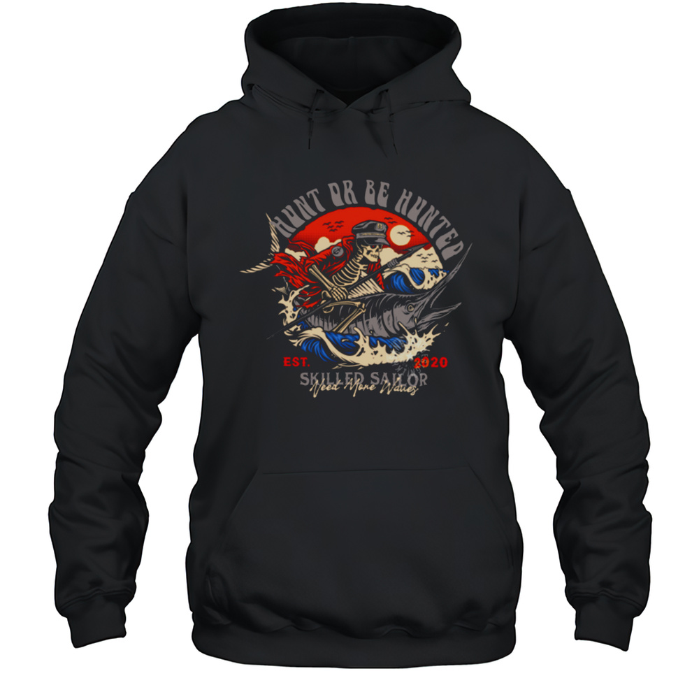 Skeleton Sailor Spearfishing Marlin T Shirt Unisex Hoodie
