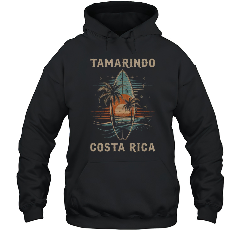 Surfboarder Tamarindo Costa Rica Surf Board Surfing Surfer Shirt Unisex Hoodie