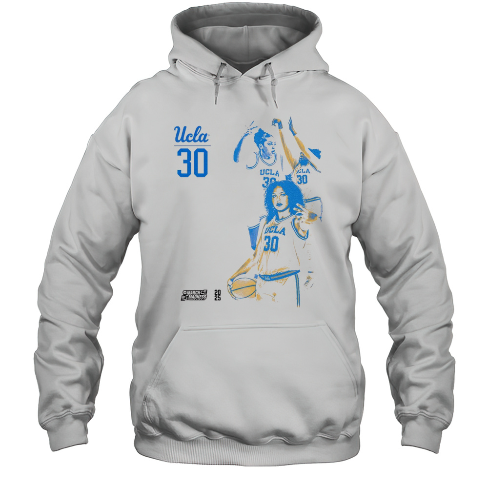 Timea Gardiner Illustrated 30 UCLA Bruins Basketball 2025 NCAA March Madness Graphic T-shirt Unisex Hoodie
