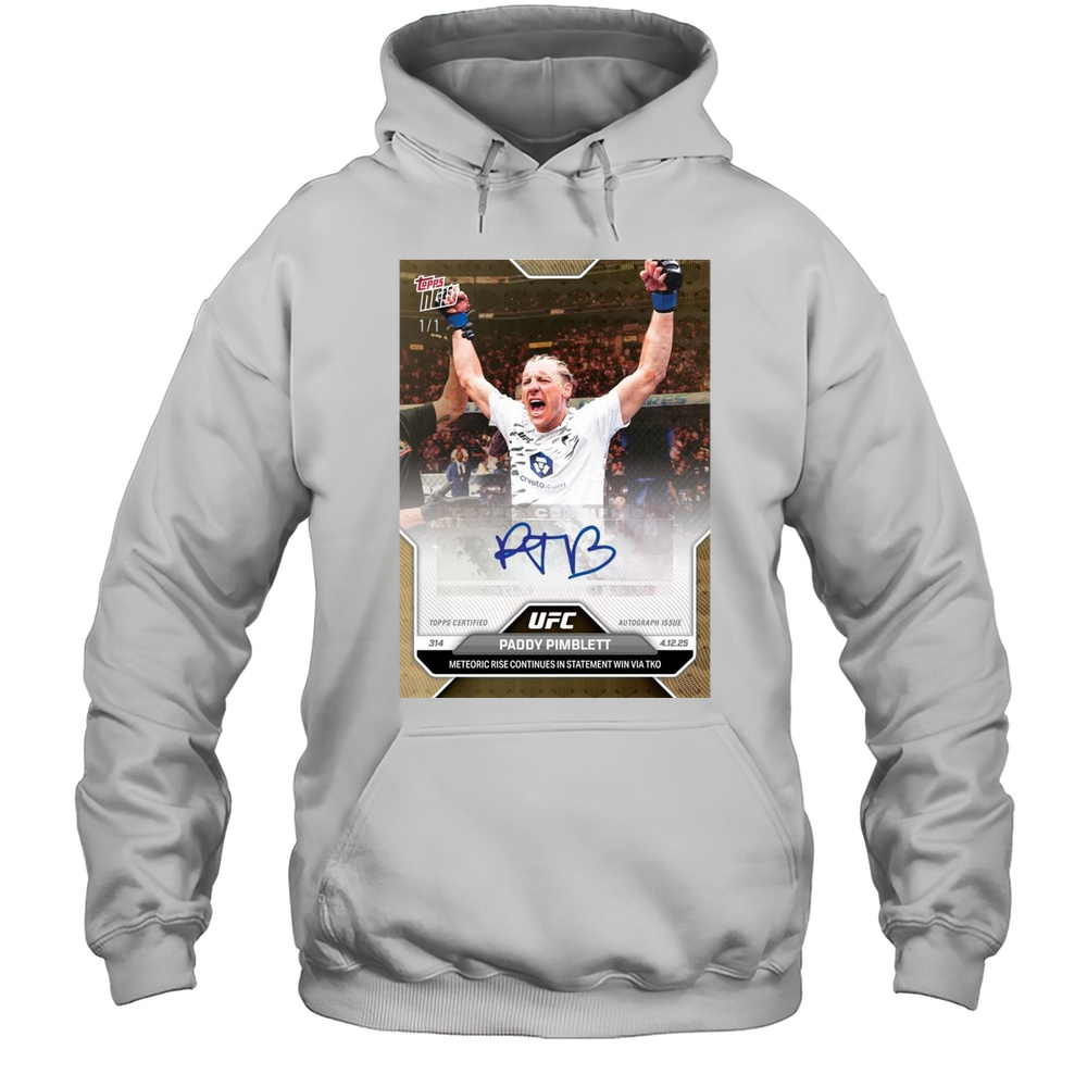 UFC 314 Paddy Pimblett 4.12.25 Meteoric Rise Continues In Statement Win Via K Signature T-shirt Unisex Hoodie