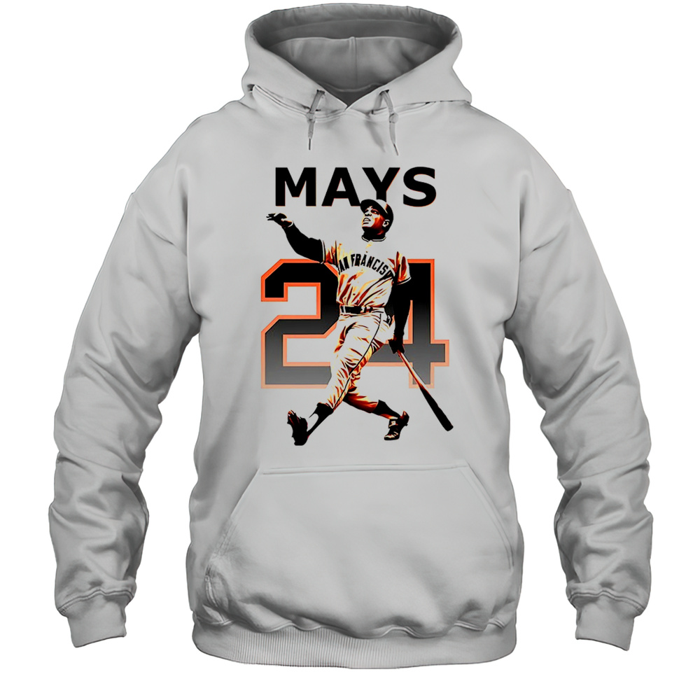 Willie Mays San Francisco Giants 24 MLB Baseball Player Shirt Unisex Hoodie