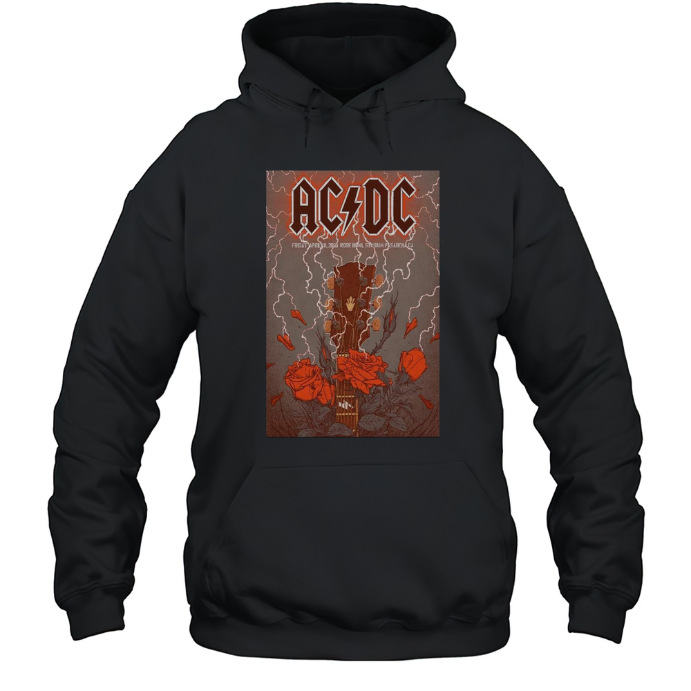 AC DC At Rose Bowl Stadium In Pasadena CA On Friday April 18 2025 Concert Poster T-shirt Unisex Hoodie