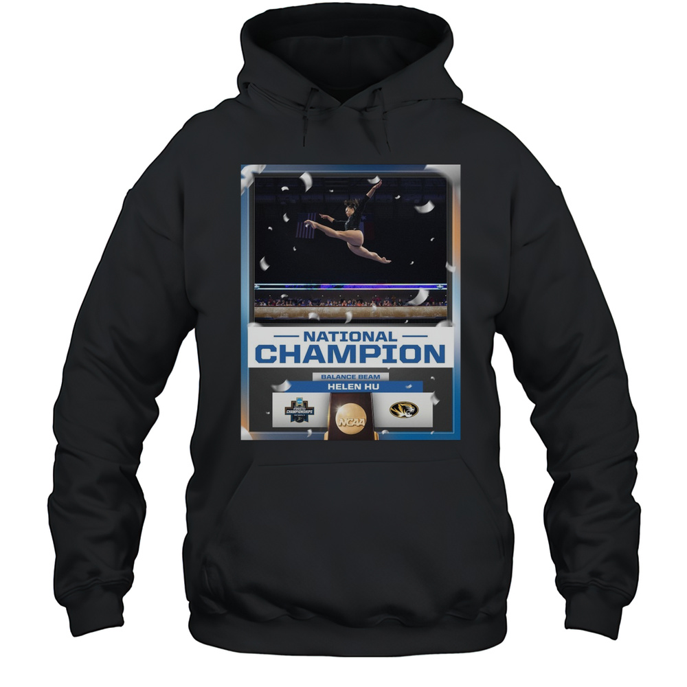 Balance Beam National Champion Helen Hu Mizzou Gymnastics NCAA Championships Poster T-shirt Unisex Hoodie
