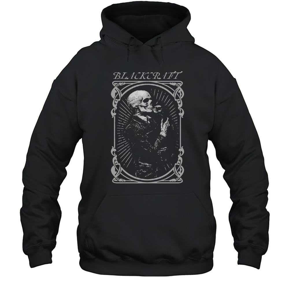 Blackcraft Cult Skeleton Cat T-shirt Unisex Hoodie