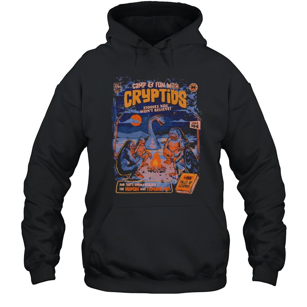 Camp And Fun With Cryptids Shirt Unisex Hoodie
