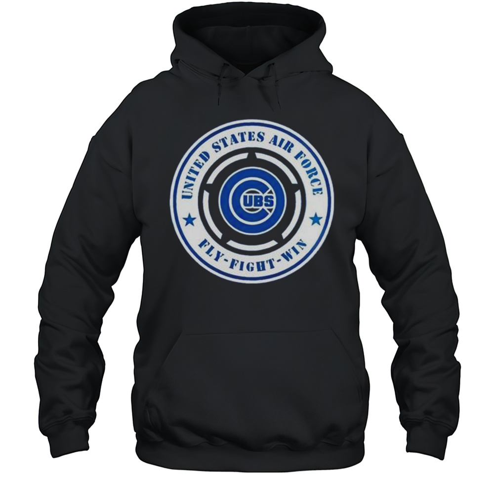 Chicago Cubs United States Air Force Fly Fight Win Military Appreciation Night 2025 Shirt Unisex Hoodie