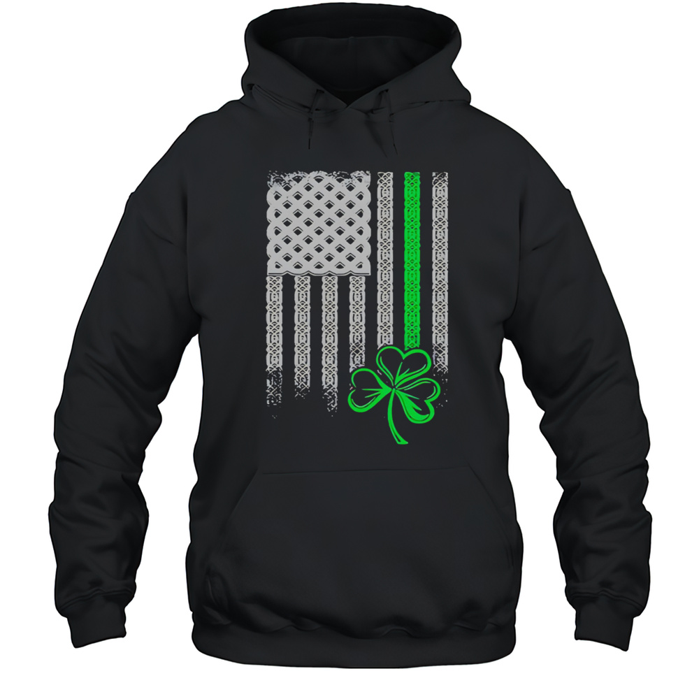 Clover And American Flag Boston Shirt Unisex Hoodie