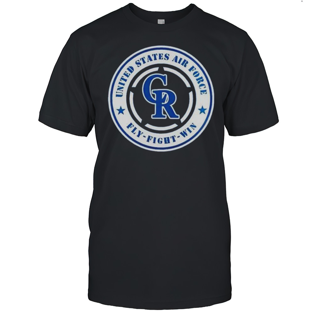 Colorado Rockies United States Air Force Fly Fight Win Military Appreciation Night 2025 Shirt