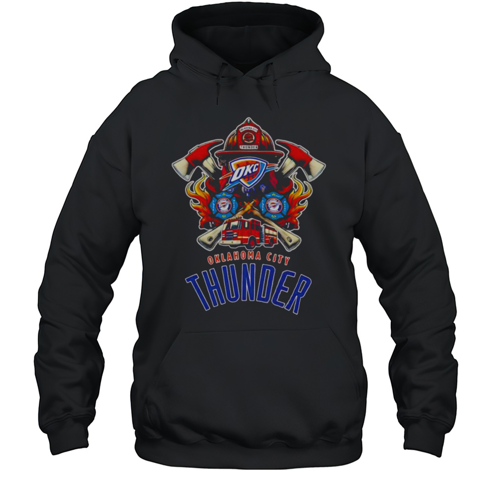 Firefighter Oklahoma City Thunder Shirt Unisex Hoodie