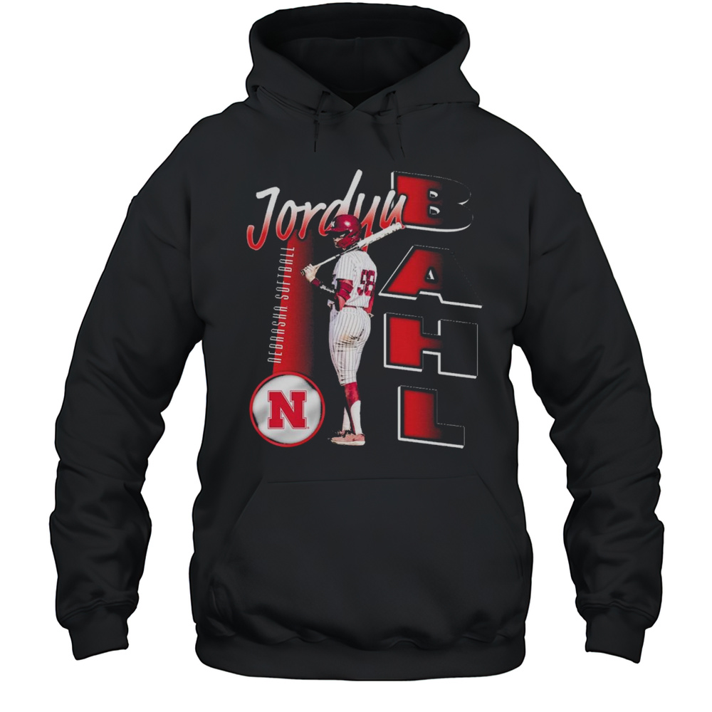 Jordyn Bahl Portrait Nebraska Cornhuskers Softball NCAA Division 2025 T-shirt Unisex Hoodie