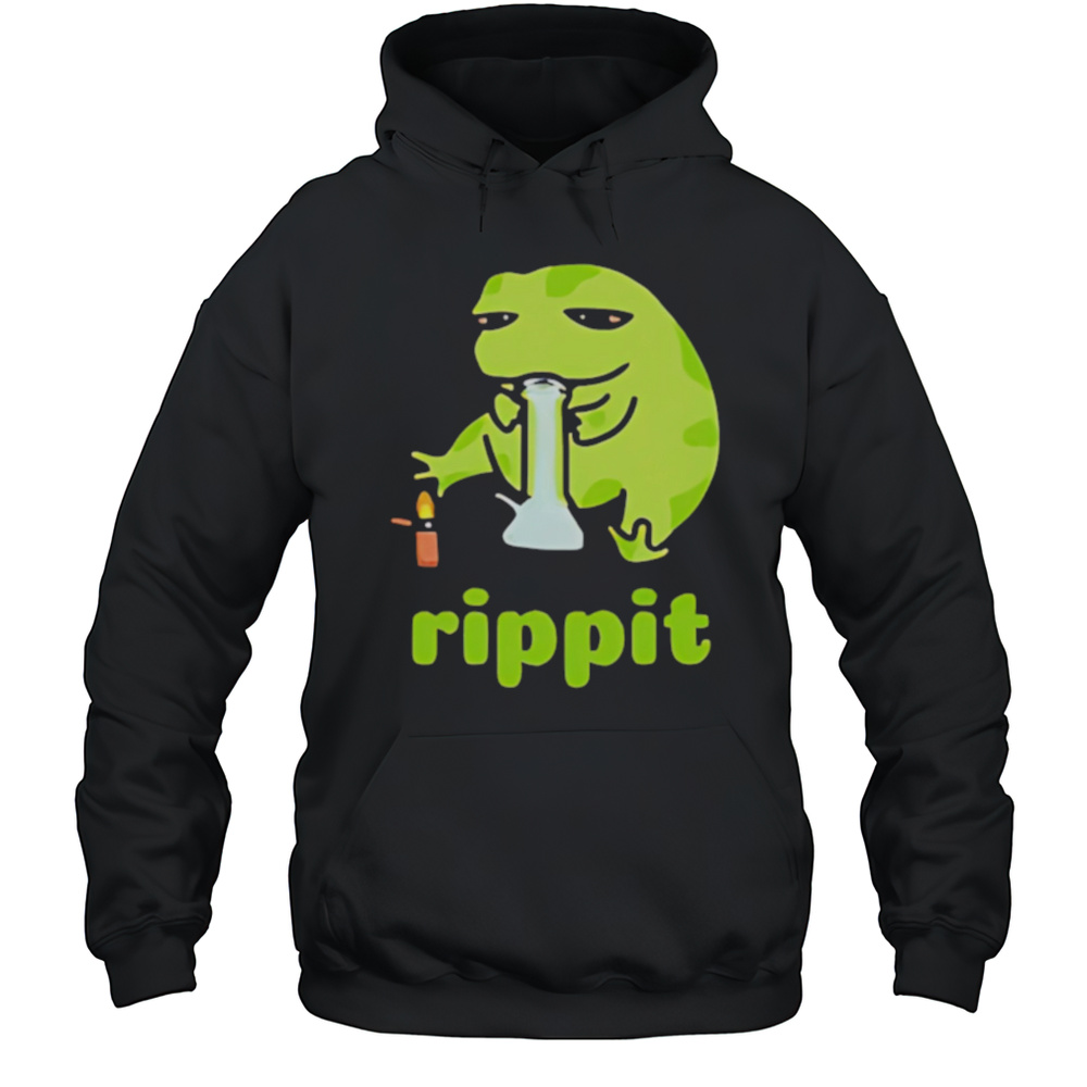 Rippit Stoner Frog Shirt Unisex Hoodie