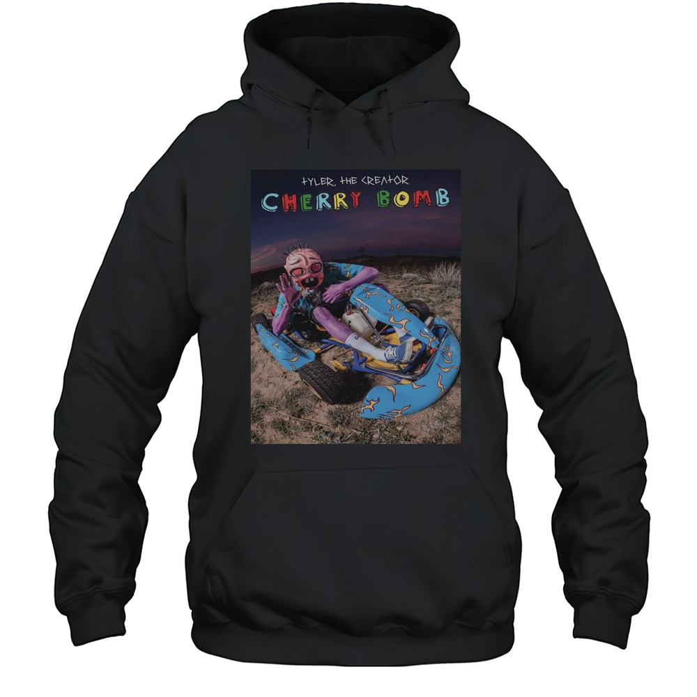Tyler The Creator Cherry Bomb 10 Years Anniversary Riding Go Kart Shirt Unisex Hoodie