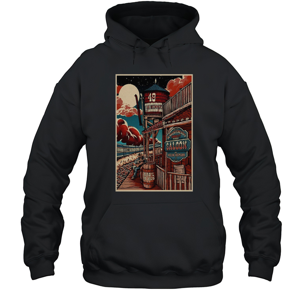 49 Winchester April 19th 2025 Knuckleheads Kansas City Missouri Event Tour T-shirt Unisex Hoodie