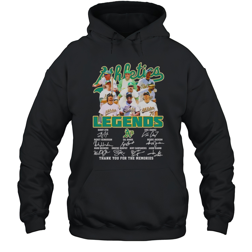 Athletics Legends Thank You For The Memories Shirt Unisex Hoodie