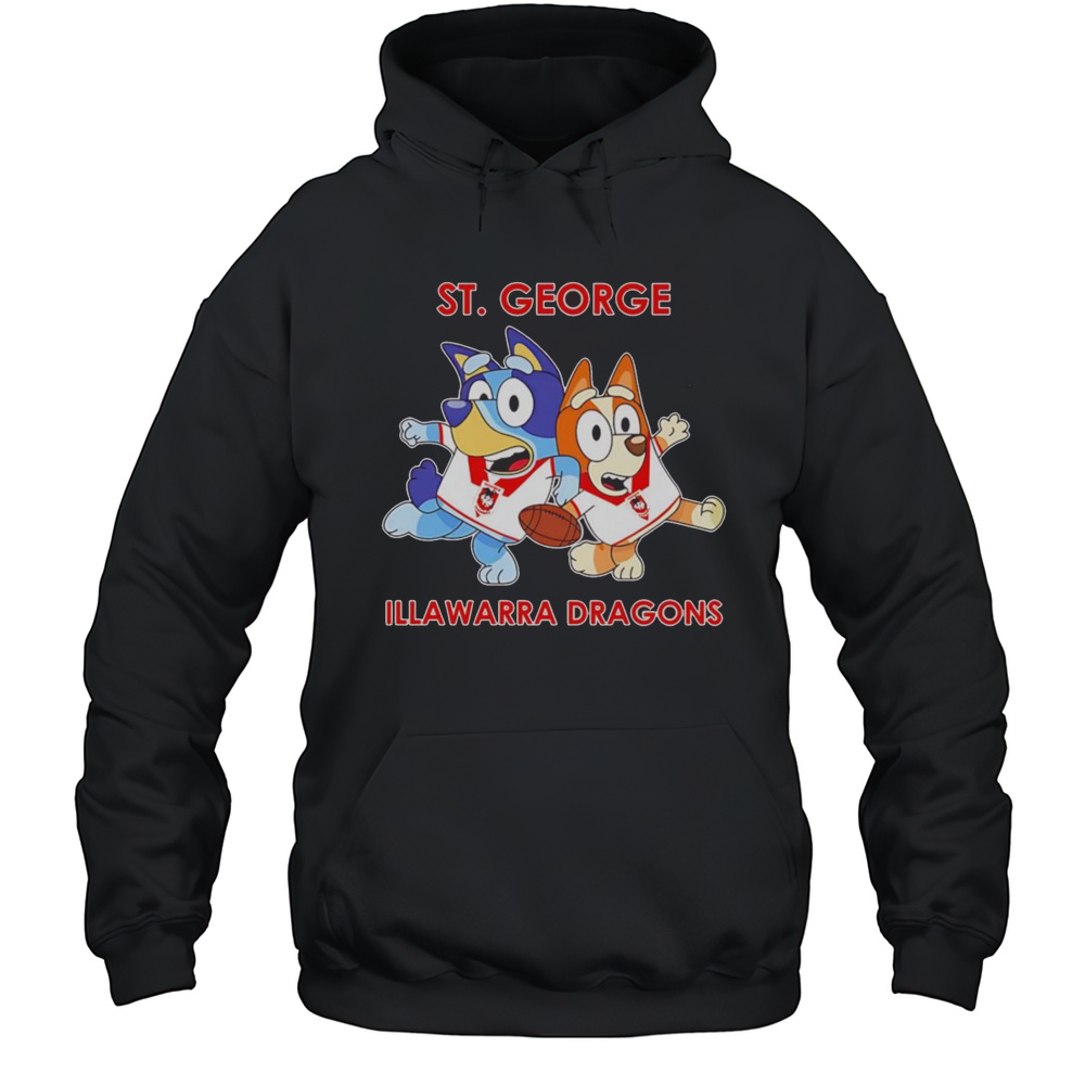 Bluey St George Illawarra Dragons Shirt Unisex Hoodie