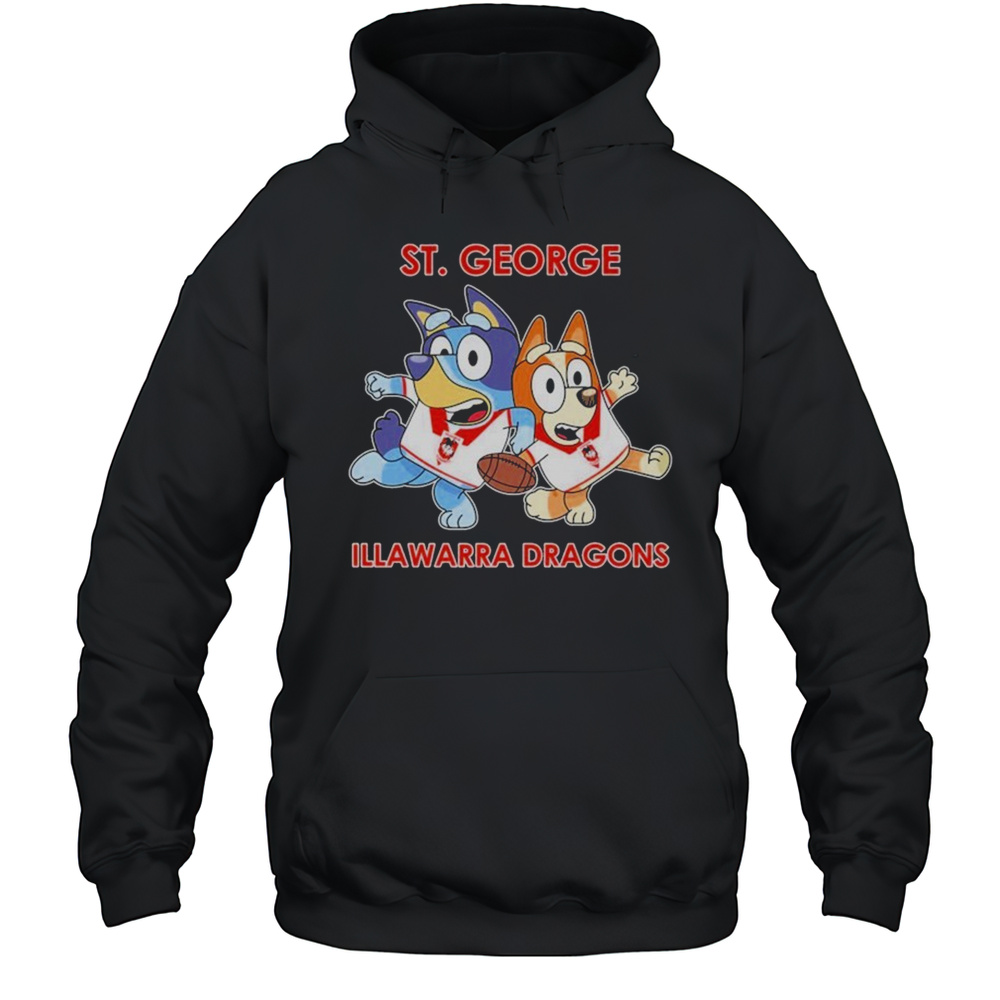 Bluey St George Illawarra Dragons T-shirt Unisex Hoodie