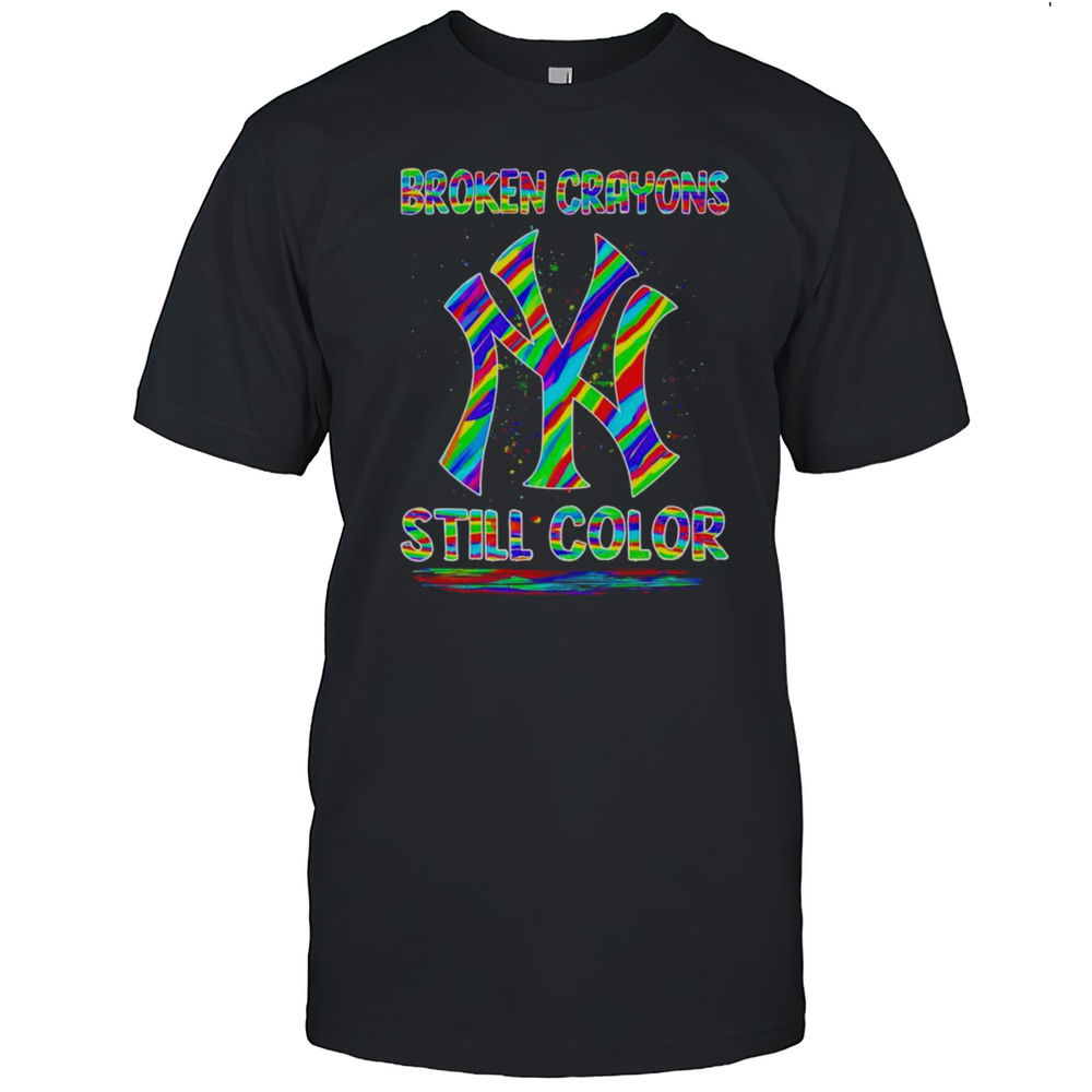 Broken Crayons Still Color New York Yankees Baseball Logo Shirt