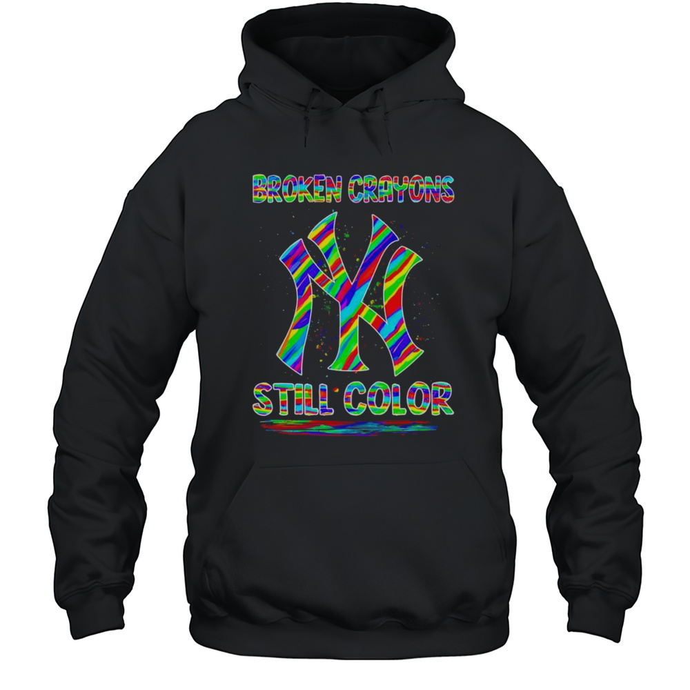 Broken Crayons Still Color New York Yankees Baseball Logo Shirt Unisex Hoodie