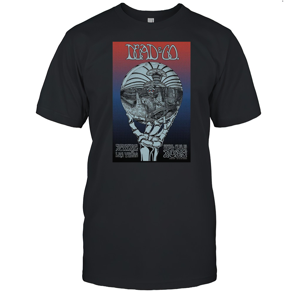 Dead  Company On April 17-19 2025 In Las Vegas NV Tour T-shirt
