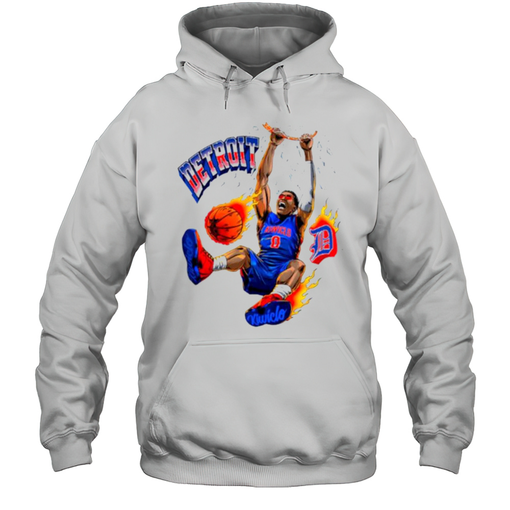 Detroit Pistons Jalen Duren Slam Shirt Unisex Hoodie