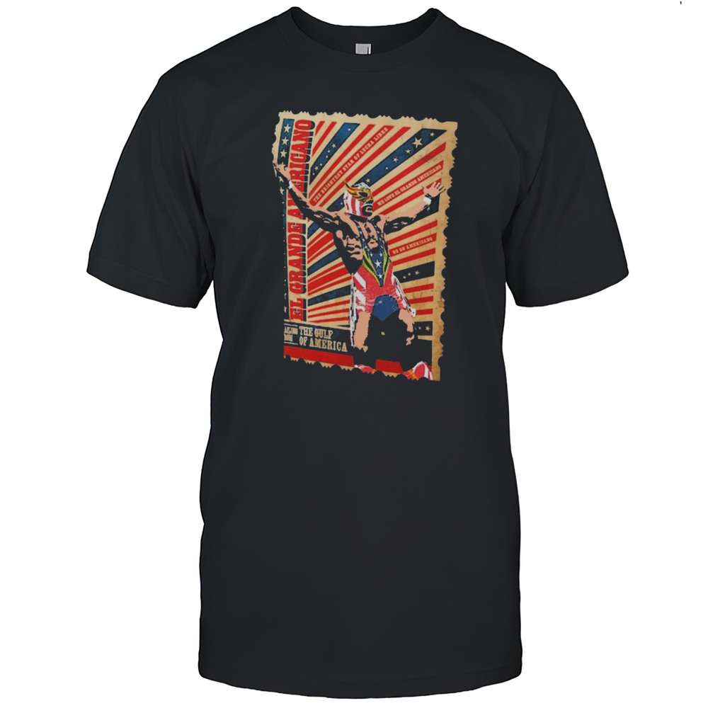 El Grande Americano Stamp The Gulf Of America WWE 2025 T-shirt