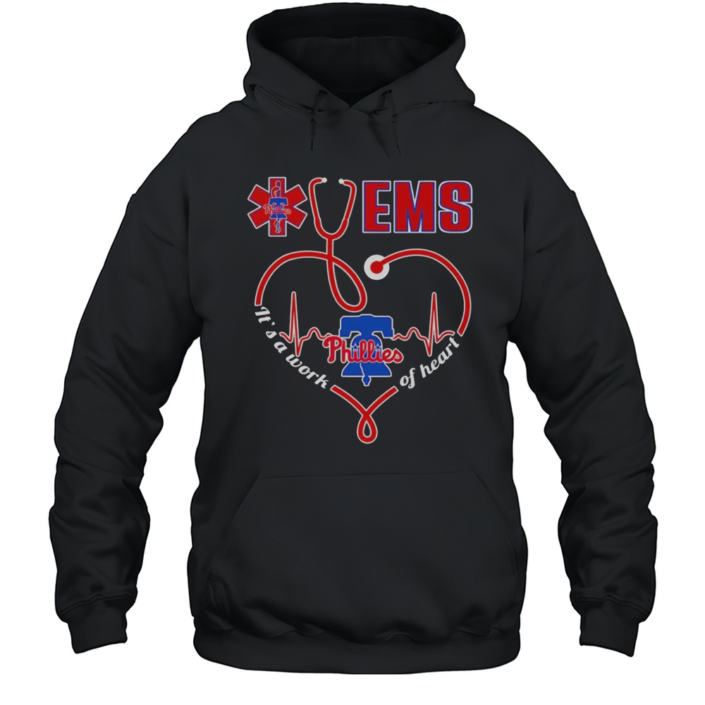 Ems Heartbeat Its A Work Of Heart Philadelphia Phillies Shirt Unisex Hoodie