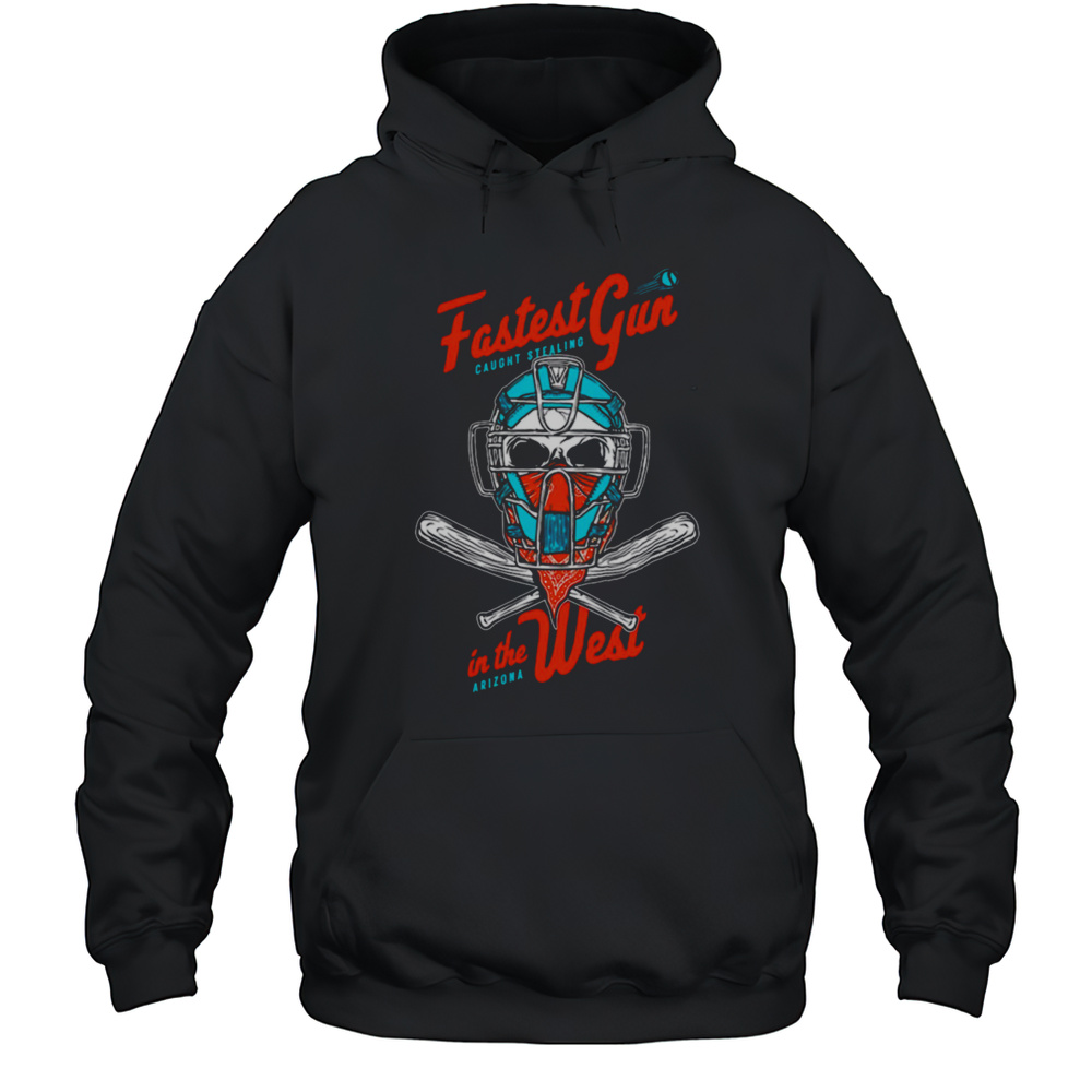 Fastest Gun Caught Stealing In The West Arizona Shirt Unisex Hoodie