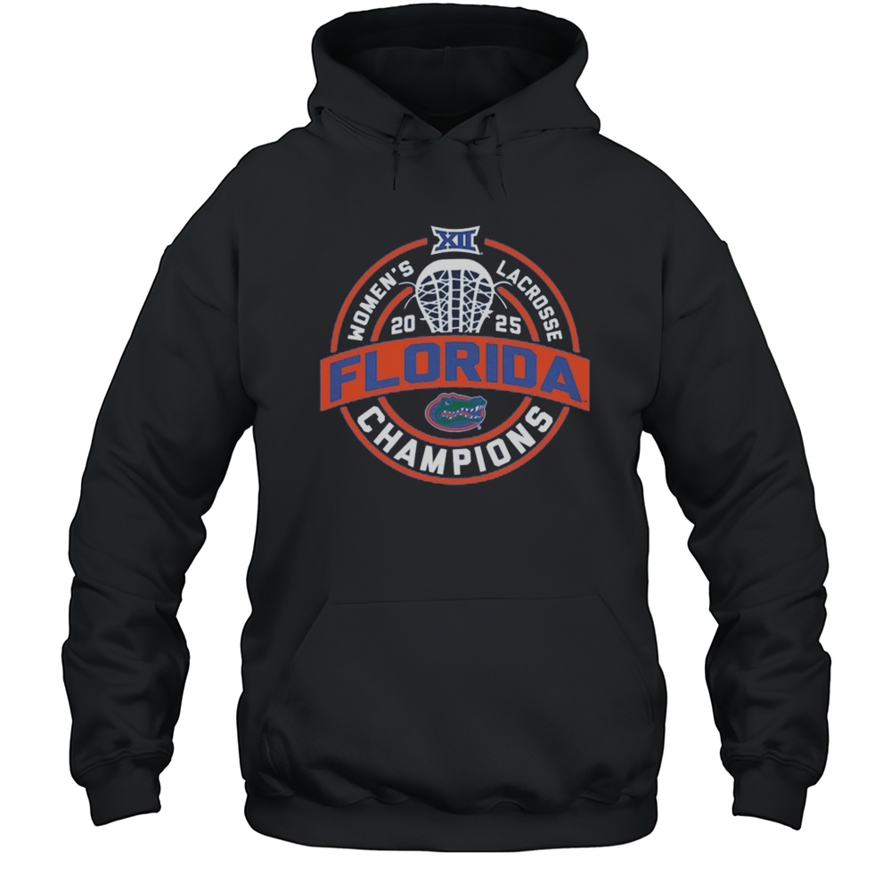 Florida Gators 2025 Big 12 Womens Lacrosse Regular Season Champions Shirt Unisex Hoodie
