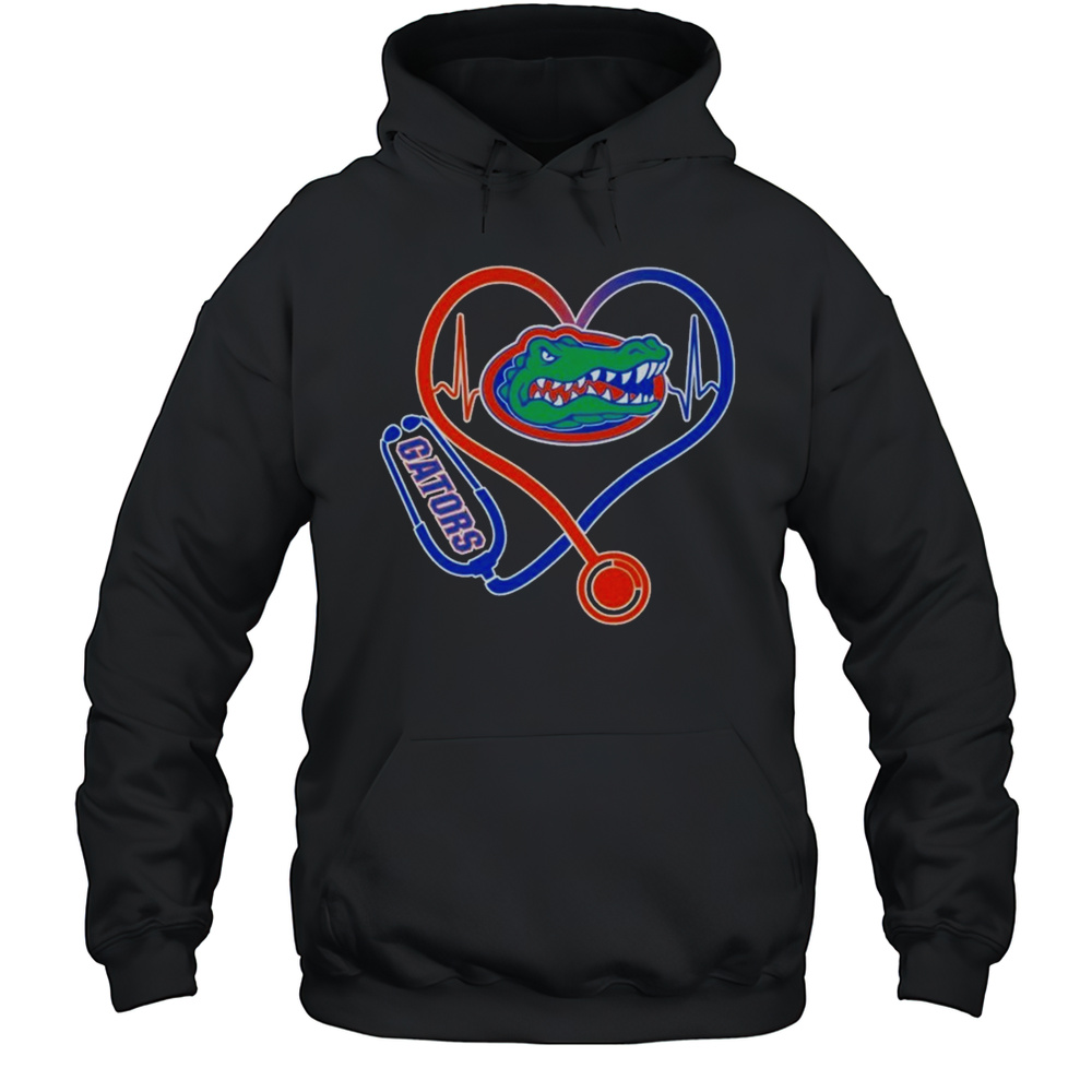 Florida Gators Caring Hearts Nurses T-Shirt Unisex Hoodie