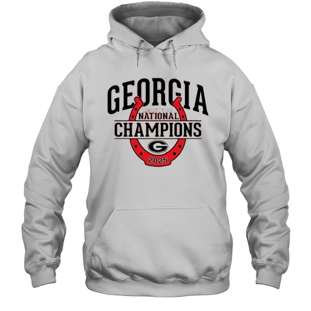 Georgia Bulldogs 2025 Ncea Equestrian National Champions Shirt Unisex Hoodie