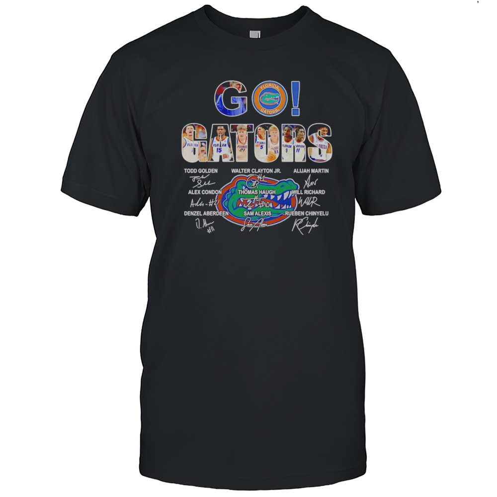 Go Gators Mens Basketball Players Signature Shirt