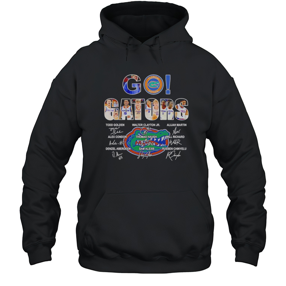 Go Gators Mens Basketball Players Signature Shirt Unisex Hoodie