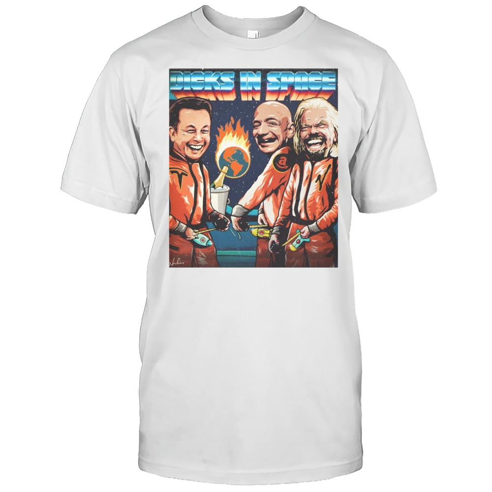 James Hillier Dicks In Space Nordacious Art T-shirt