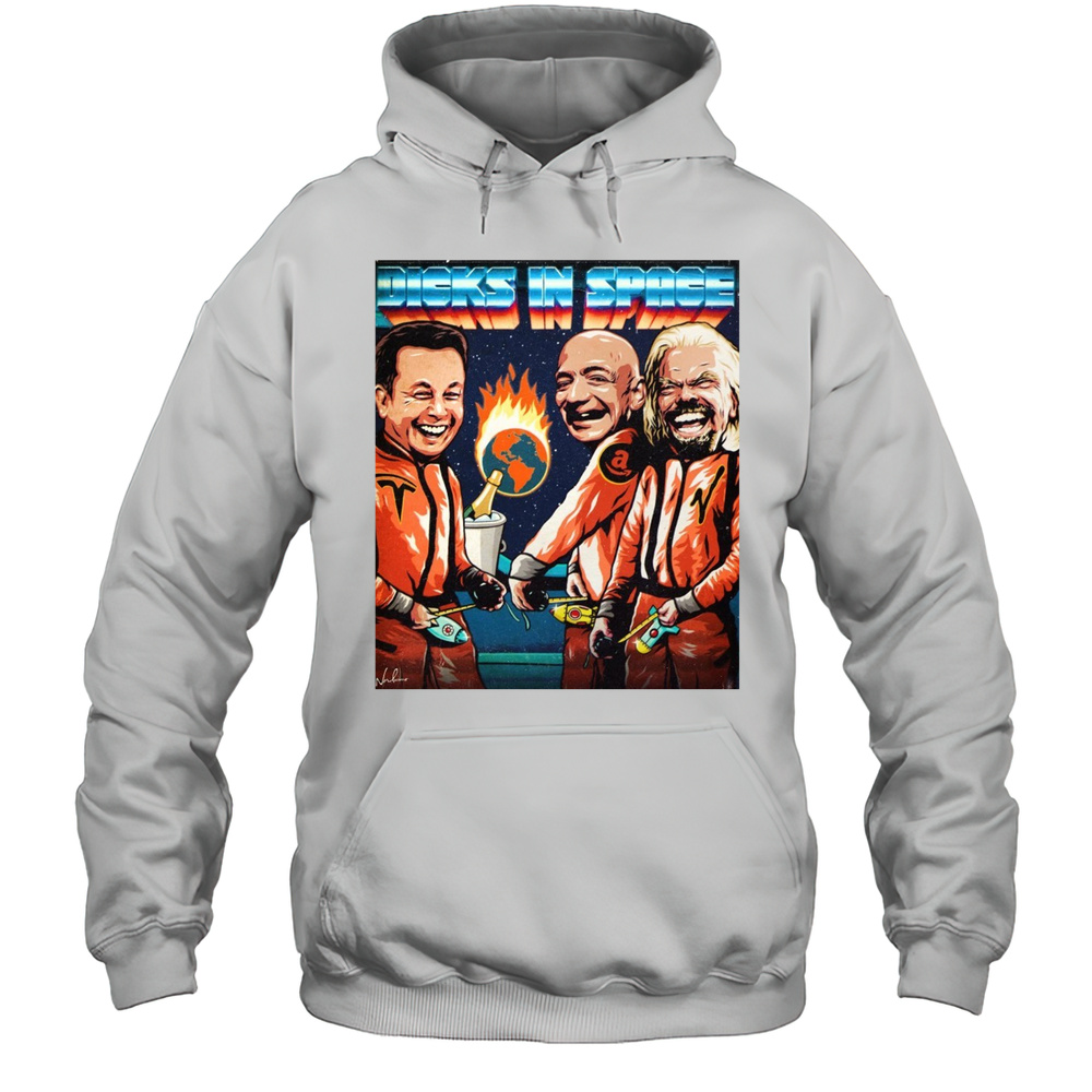 James Hillier Dicks In Space Nordacious Art T-shirt Unisex Hoodie