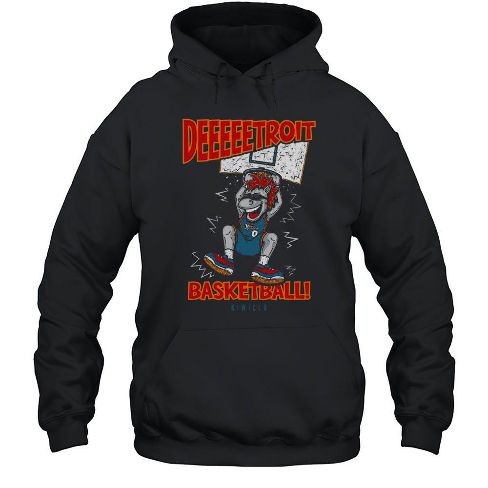 Kiwiclo Deeetroit Basketball Shirt Unisex Hoodie