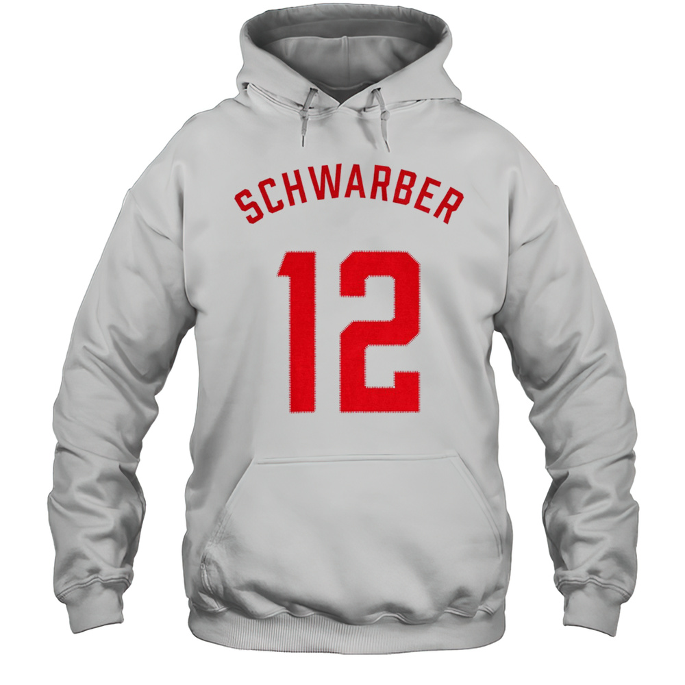 Kyle Schwarber Number 12 Philadelphia Phillies Mlb 2025 T-shirt Unisex Hoodie