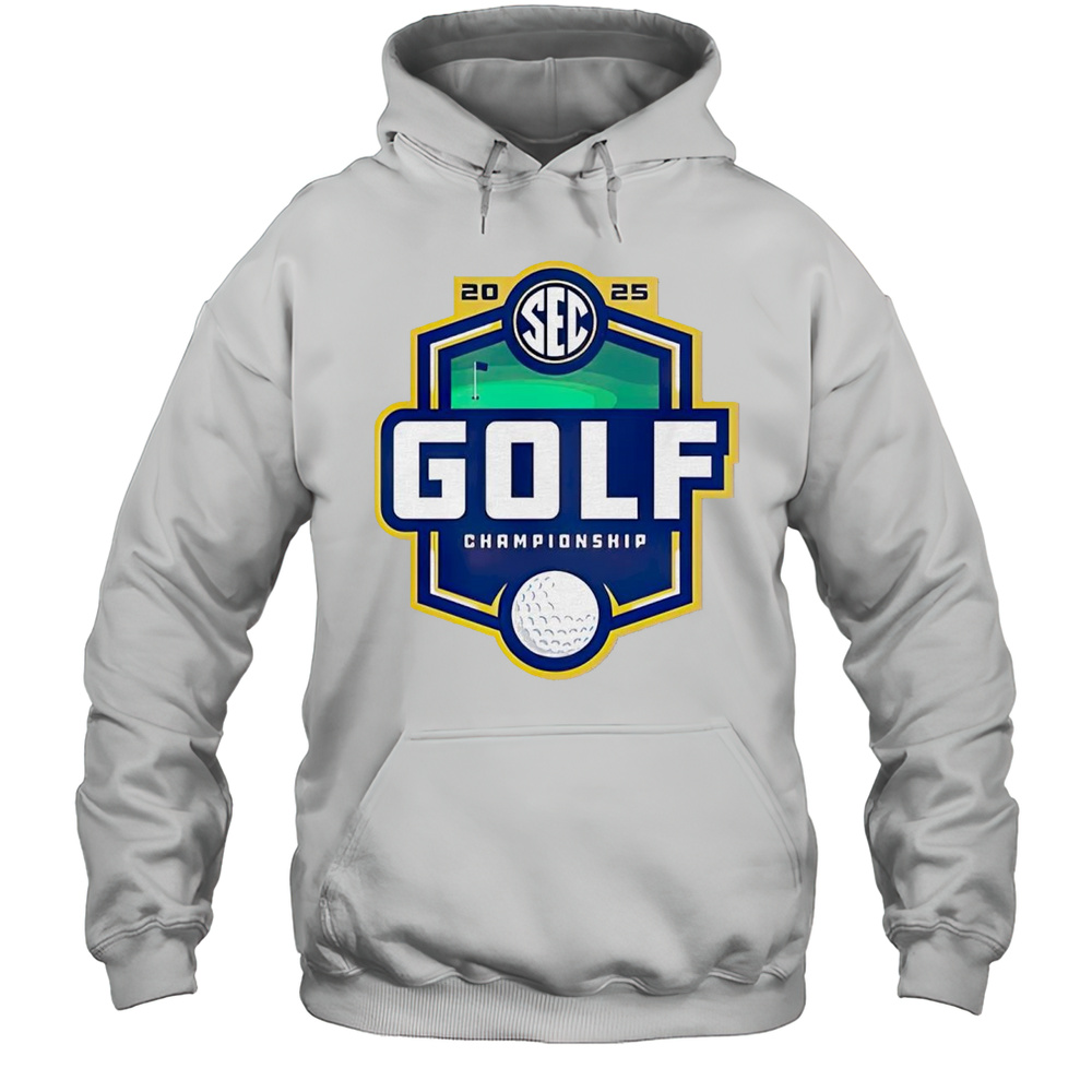 Logo Southeastern Conference 2025 Sec Golf Championship T-shirt Unisex Hoodie