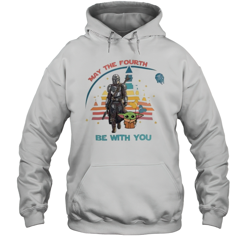 May The Fourth Be With You The Mandalorian And Grogu Star Wars Day 2025 Shirt Unisex Hoodie