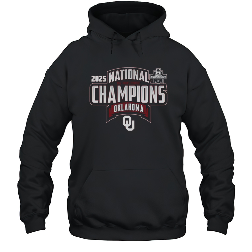 Oklahoma Sooners 2025 NCAA Womens Gymnastics National Champions Shirt Unisex Hoodie