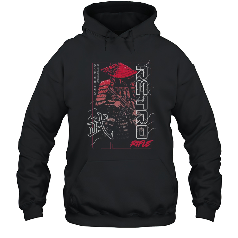 Retro Rifle Samurai 2 T-shirt Unisex Hoodie
