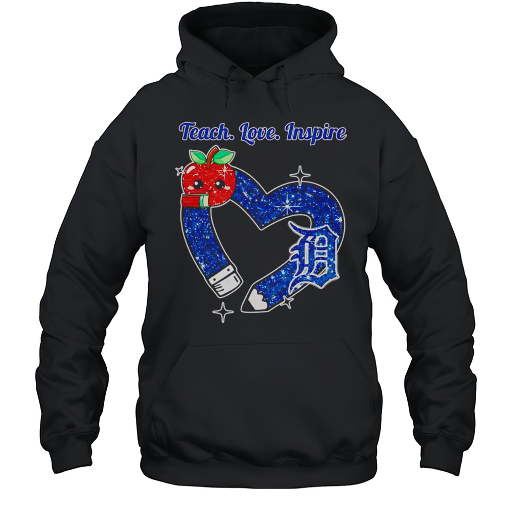 Teach Love Inspire Detroit Tigers Diamond Shirt Unisex Hoodie