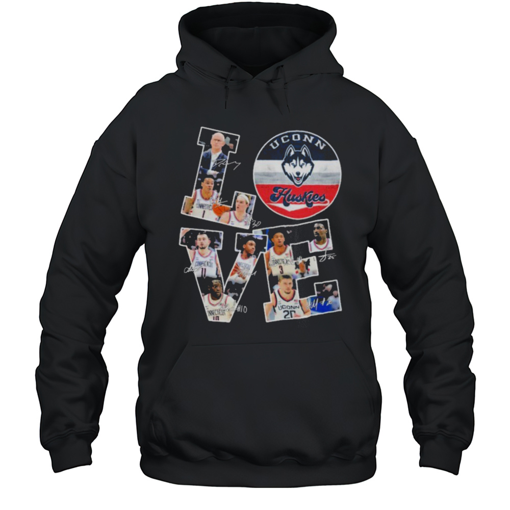 Uconn Huskies Love Signatures T Shirts Unisex Hoodie