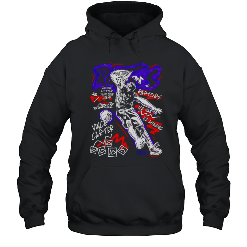Vince Carter Toronto Raptors Chalked Up Shirt Unisex Hoodie