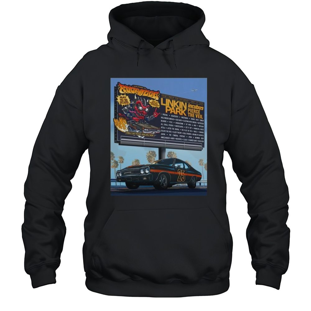 Welcome To Rockville May 15-18 2025 Only At Daytona International Speedway Linkin Park T-shirt Unisex Hoodie