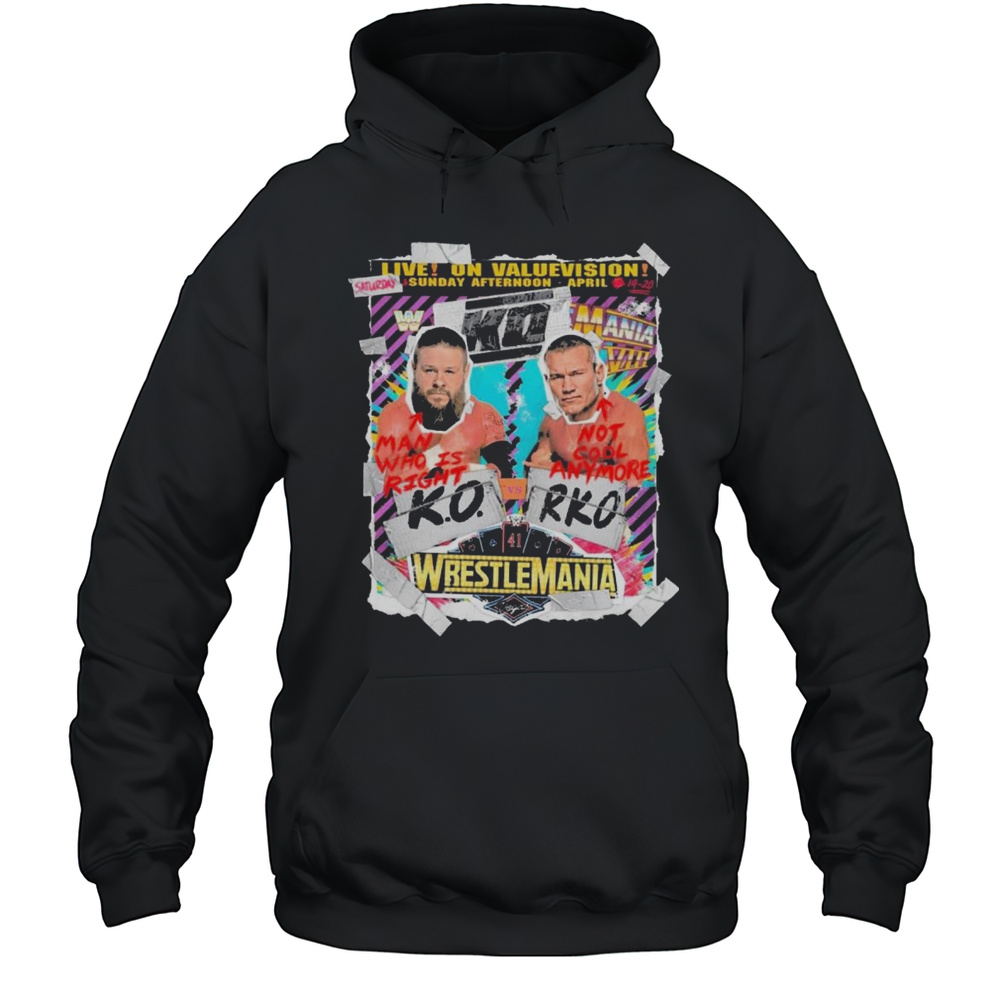 Wrestling Winners Ko Man Who Is Right And Rko Not Cool Anymore WrestleMania 41 Vegas WWE 2025 T-shirt Unisex Hoodie
