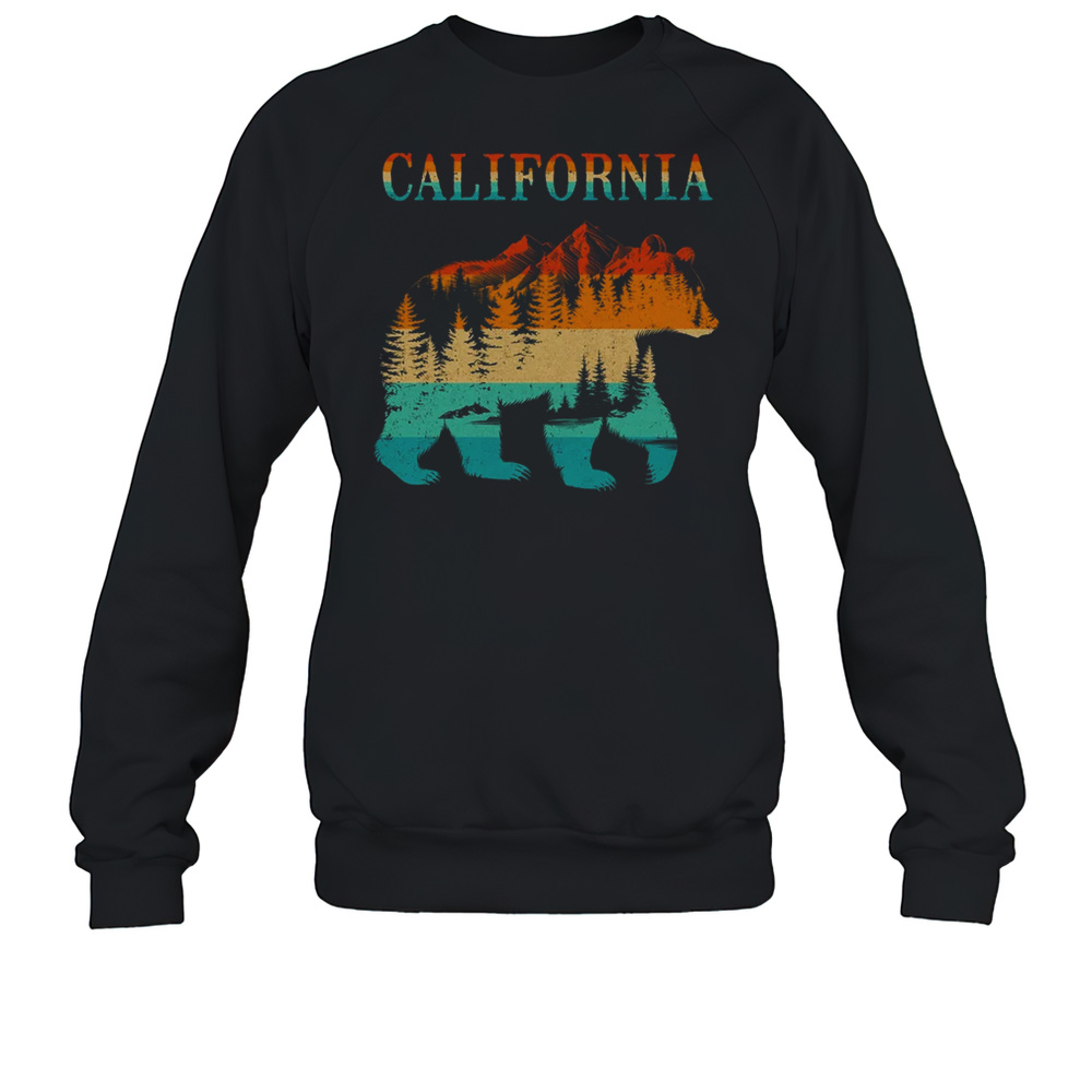 California Bear Vintage Retro Nature Hiking Souvenir Shirt Unisex Sweatshirt