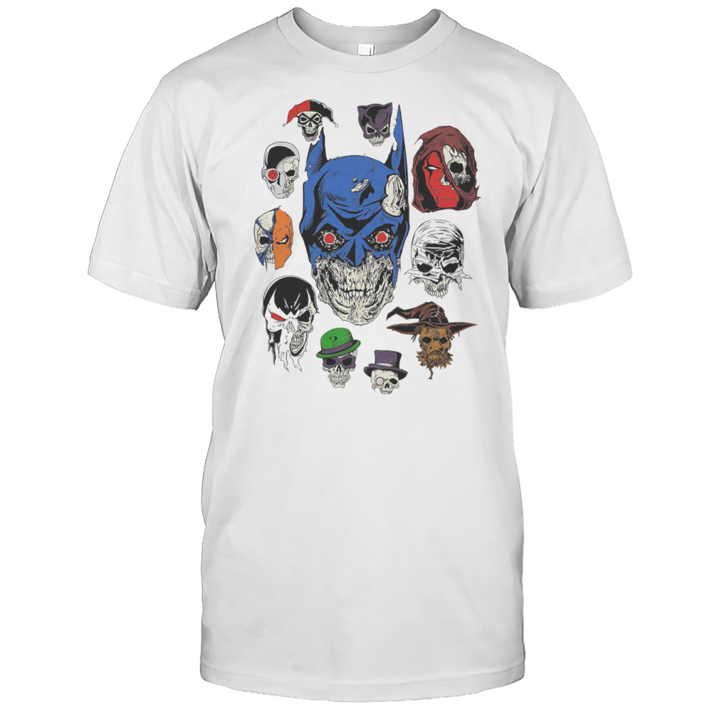 Dceased Super Heroes Skull Shirt