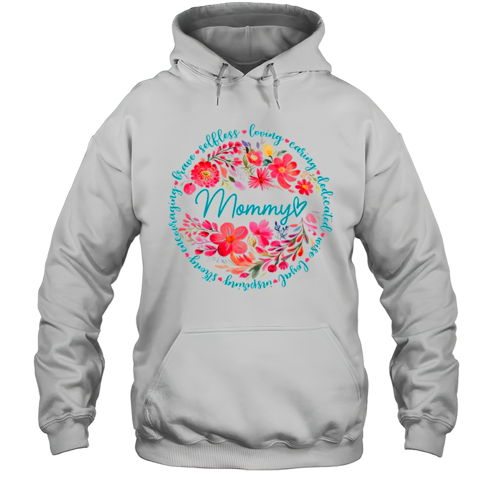 Floral Mommy Mothers Day Gardener Cute Wildflowers Women Shirt Unisex Hoodie