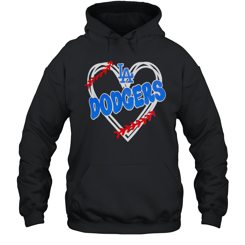 LA Dodgers My Heart Shirt Unisex Hoodie