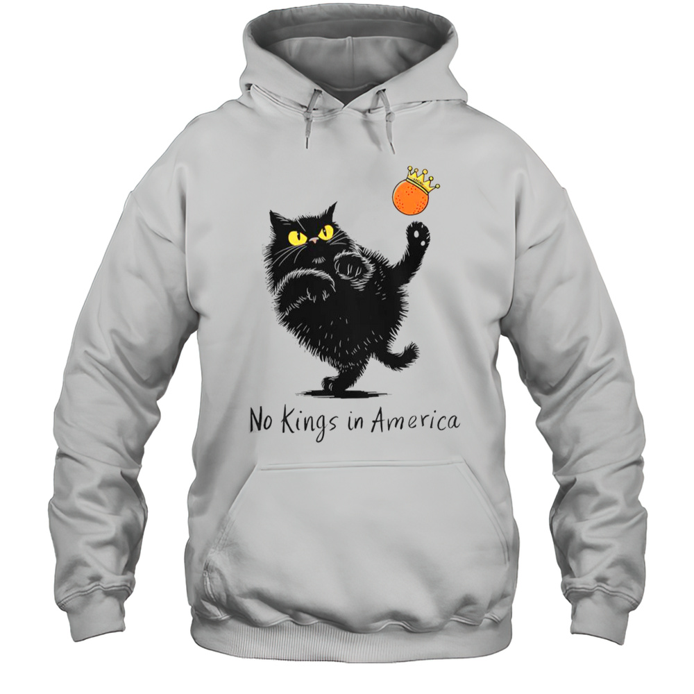 No Kings In America We The People Political Cat T-Shirt Unisex Hoodie